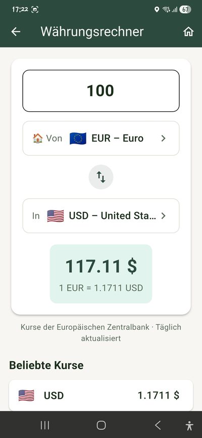 Tramory Währungsrechner